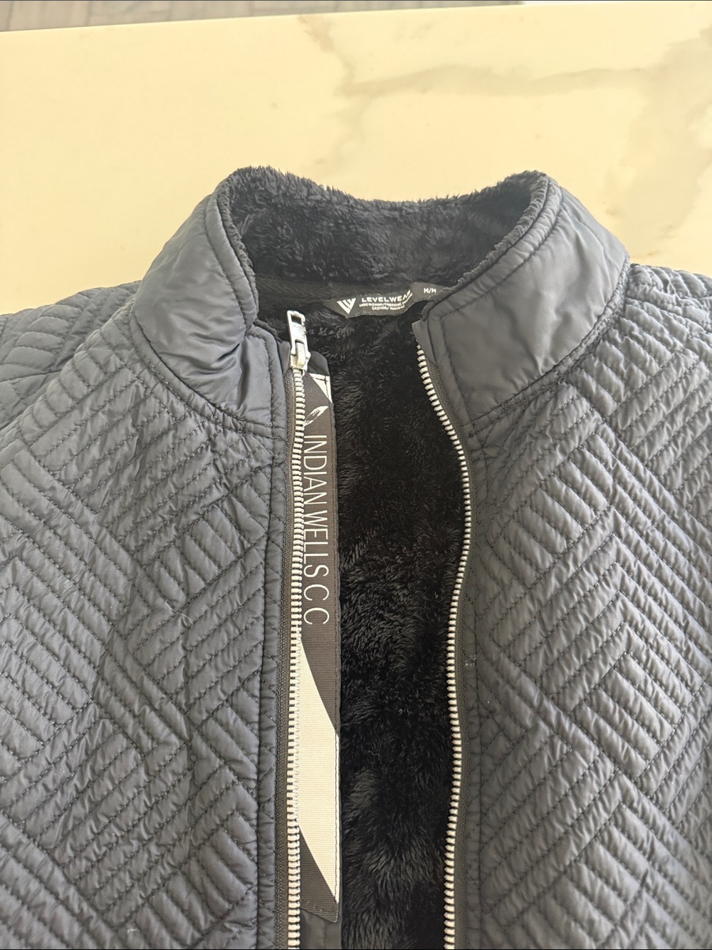 Indiav Wells Quilted Black Women's Jacket with Faux Fur Lining